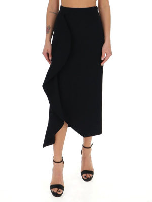 Alexander Mcqueen Draped Pencil Skirt