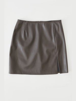 Motel Sheny Notched Mini Skirt