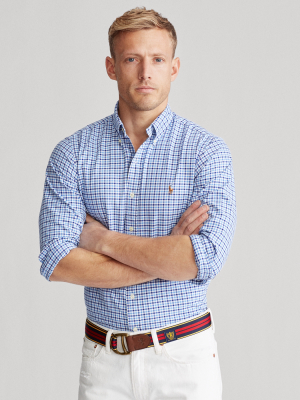 Classic Fit Plaid Oxford Shirt