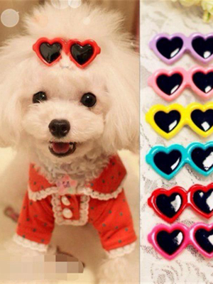 Love Heart - Pet Shade Clips  (1/2pcs)