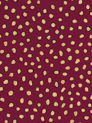 Burgundy Leopard Wallpaper