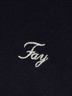 Fay Logo Embroidered Polo Shirt