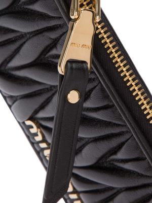 Miu Miu Matelassé Zipped Cardholder