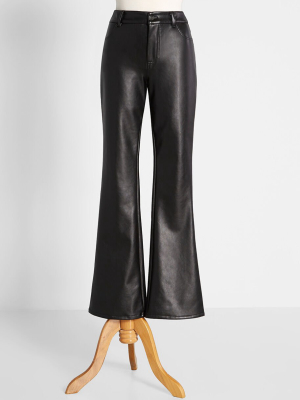 Vegan Leather Forever Flared Pants