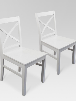 Set Of 2 Carey Dining Chair White - Threshold™