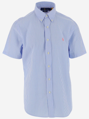 Polo Ralph Lauren Logo Embroidered Striped Short Sleeve Shirt