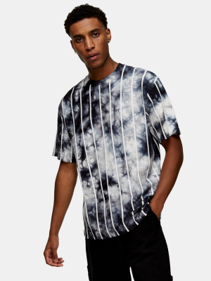 Black Tie Dye Stripe T-shirt