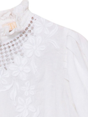 Crochet Line-blend Top