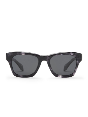 Dean - Black Marble + Grey Polarized Sunglasses