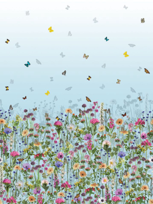 Sample Deya Meadow Wallpaper In Multi-color From The Deya Collection By Matthew Williamson