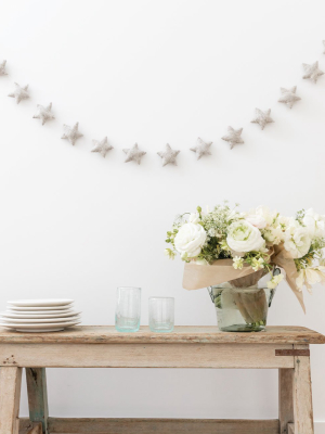 Star Felt Garland - Gray