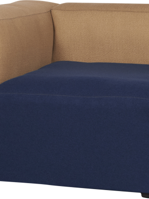 Hay Mags Soft Modular Sofa – Beige/blue – Left Corner