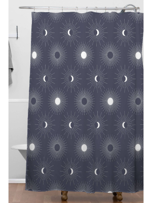 Emanuela Carratoni Classic Sky Shower Curtain Blue - Deny Designs