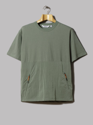 Uniform Bridge Zip Pocket Tee (v.e Green)