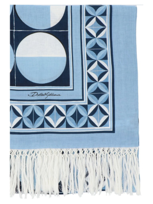 Dolce & Gabbana Fringed Beach Towel