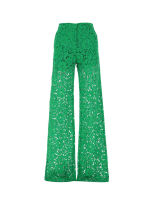 Valentino Lace Wide Leg Trousers