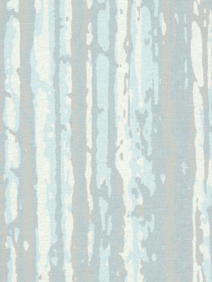 Briarwood Wallpaper In Blue And Pearlescent From The Terrain Collection By Candice Olson For York Wallcoverings