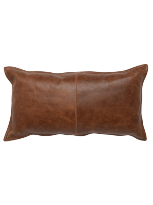 Leather Kona Brown Pillow