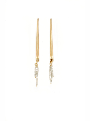 Osiris Earrings, White