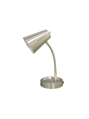 Elevated Led Task Table Lamp Silver (includes Energy Efficient Light Bulb) - Room Essentials™
