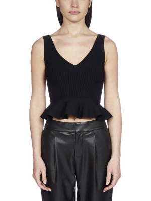 Alexander Mcqueen Frilled Tank Top