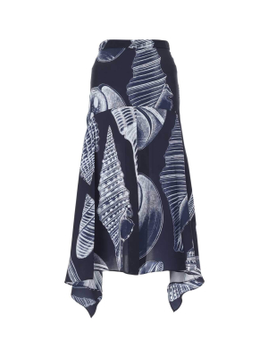 Stella Mccartney Graphic Print Midi Skirt