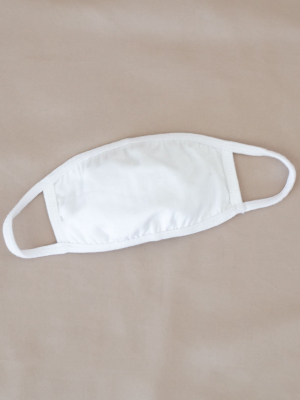 Kids Face Mask - White