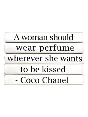 A Woman Should.. Coco Chanel 5 Book Stack