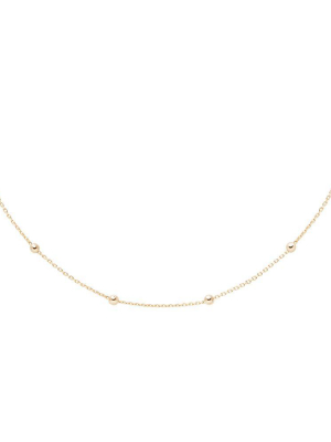 Essential Bold Beaded Choker In Gold
