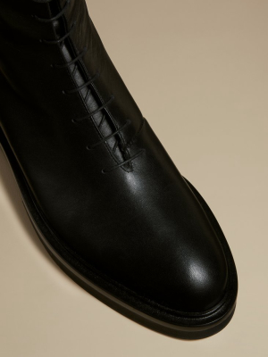 The York Boot In Black Leather