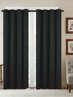 Goodgram 2 Pack: Basic Solid Colored Blackout Curtain Panels