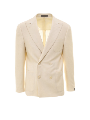 Corneliani Peak Lapel Double-breasted Blazer