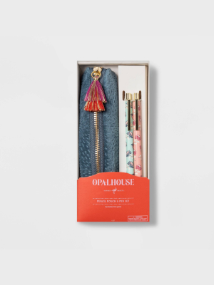 Slim Pencil Pouch & Pen Set - Opalhouse™
