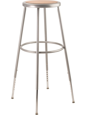 2pk Adjustable Heavy Duty Steel Stool Gray - Hampton Collection