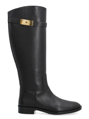 Tory Burch Logo Plaque Knee-length Boots