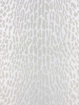 Pantanal Wallpaper In Metallic Silver And Stone From The Pasha Collection By Osborne & Little