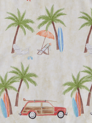 Paradise Beach Shower Curtain Multi - Colored - Saturday Knight Ltd.