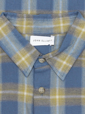 John Elliott Sly Cotton Straight Hem - Horizon Check