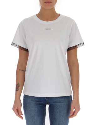 Redvalentino Logo Printed T-shirt