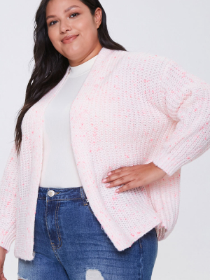 Plus Size Open-front Cardigan