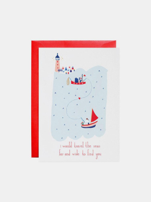 Lovers In The Sea Card (thinking Of You)