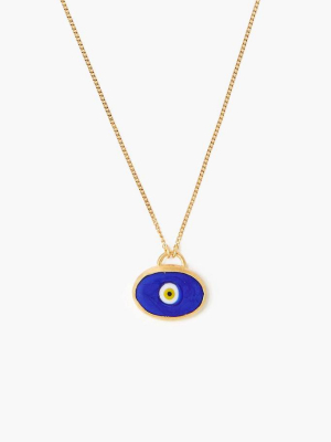 Blue Grand Evil Eye Pendant Necklace