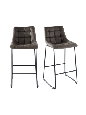 2pc Richmond Metal Barstool Set - Picket House Furnishings