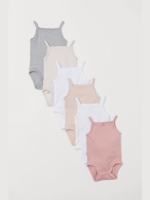 6-pack Sleeveless Bodysuits