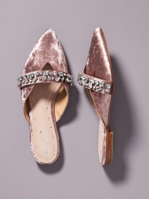 Farylrobin Tarray Embellished Velvet Flats