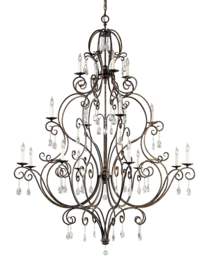 Chateau Collection 16 - Light Multi-tier Chandelier