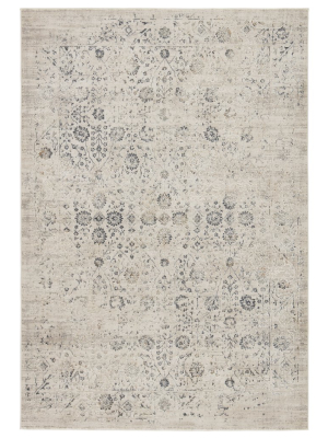 Jaipur Living Jasiel Trellis Gray/ Ivory Runner Rug (2'6"x8')