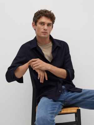 Regular Fit Wool Overshirt