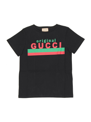 Gucci Kids Logo Print T-shirt