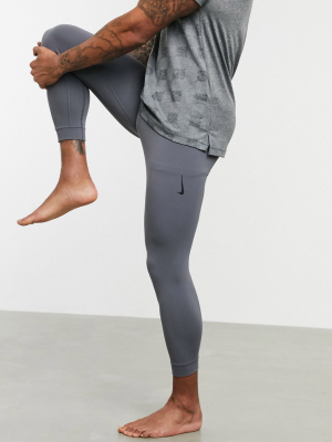 Nike Yoga Infinalon Tights In Grey